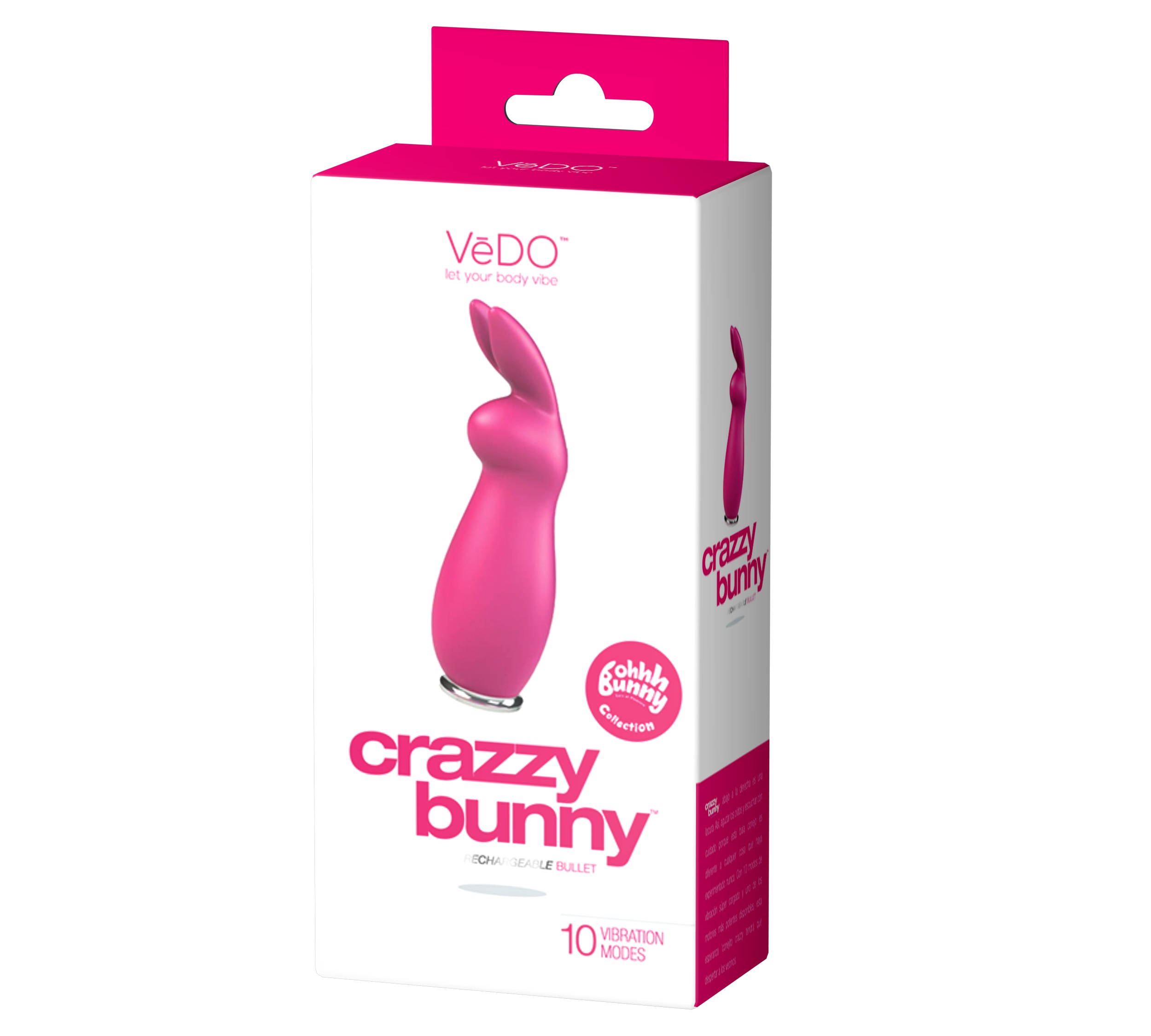 Crazzy Bunny Rechargeable Bullet - Pretty in Pink - Image 2