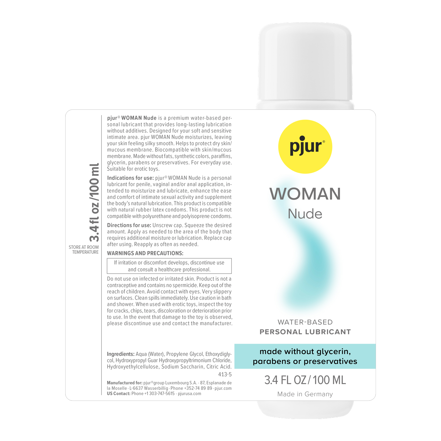 Pjur Woman Nude - 3.4 Fl. Oz. 100ml - Image 2