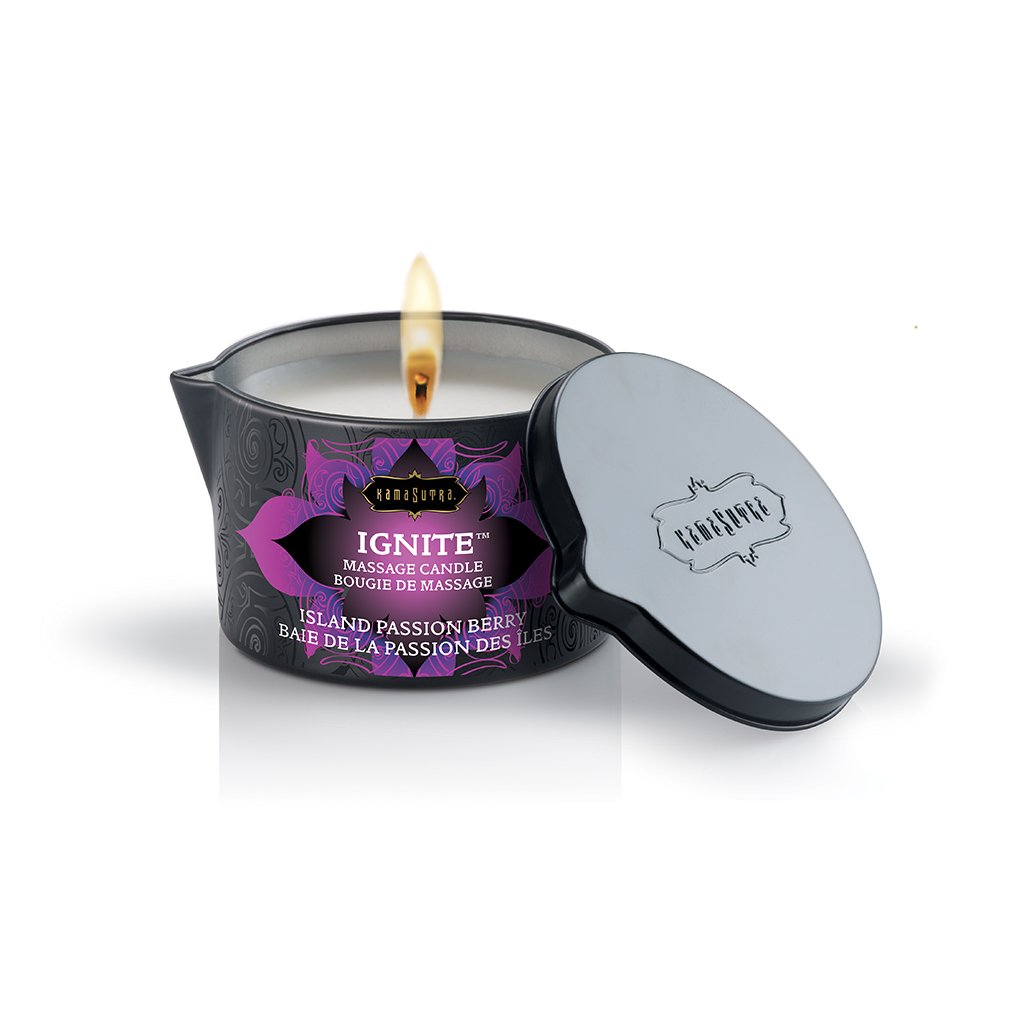 Ignite Massage Candle - Island Passion Berry - 6 Oz. - Image 2