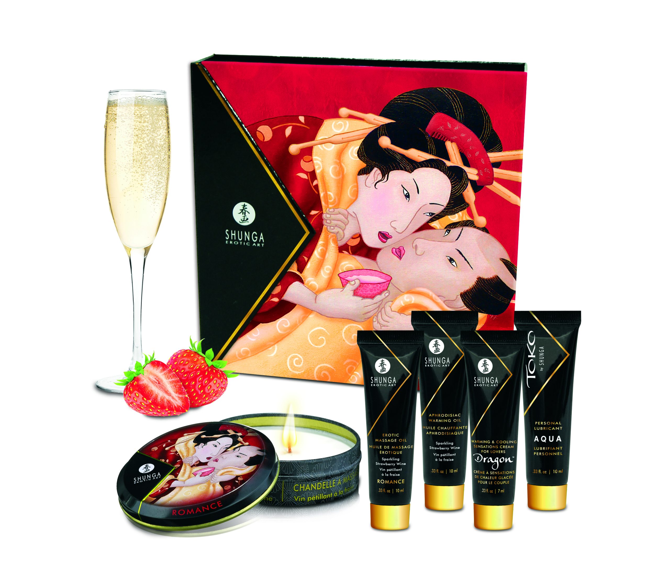 Geisha's Secrets Gift Set - Sparkling Strawberry Wine - Image 5