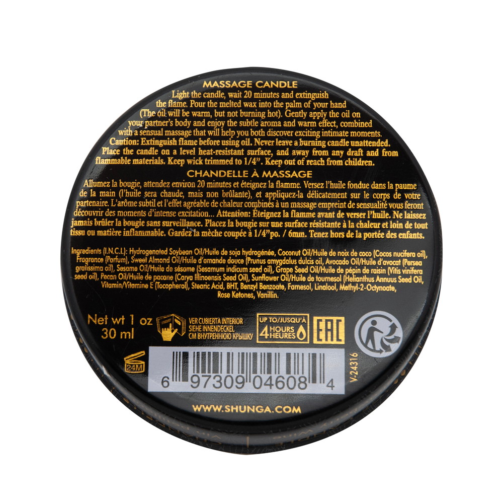 Mini Massage Candle - Romance - Sparkling Strawberry Wine - 1 Fl. Oz. - Image 3