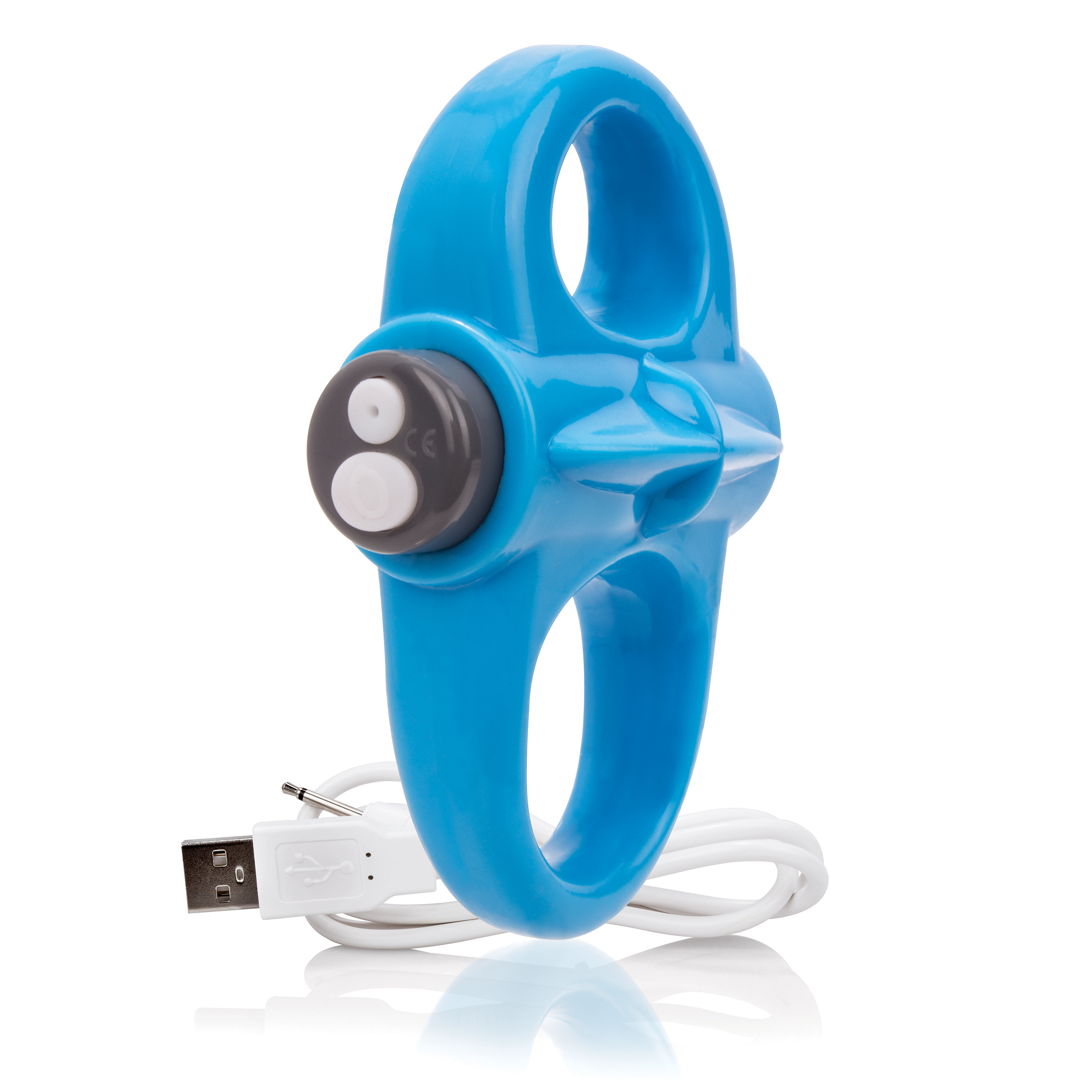 Charged Yoga Rechargeable Vibe Ring - Blue - Image 6
