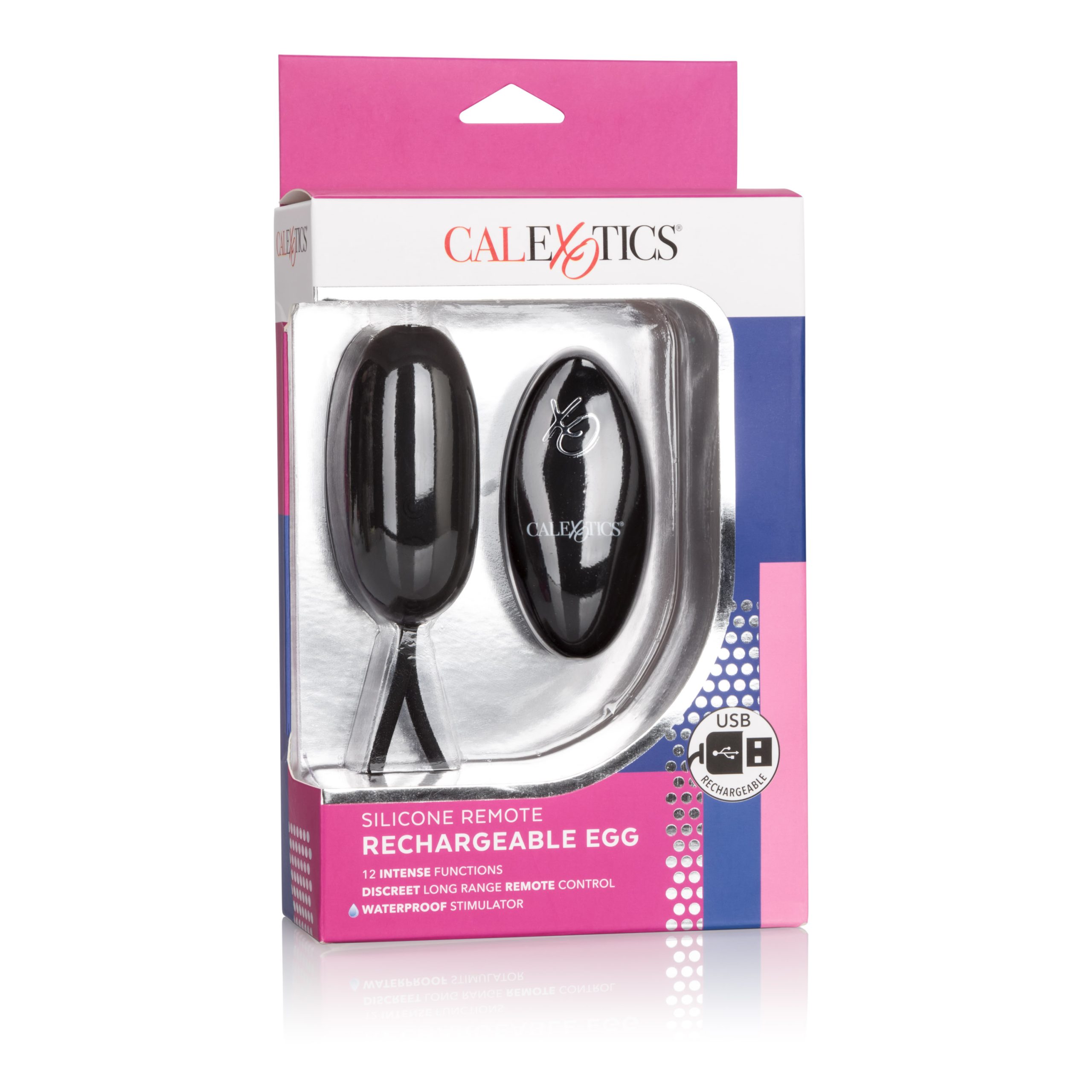 Silicone Remote Rechargeable Egg - Black - Image 5
