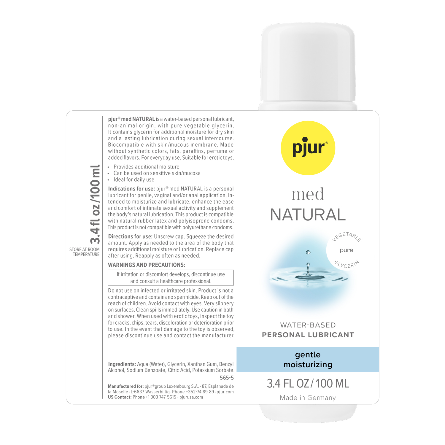 Pjur Med Natural Glide - 3.4 Fl. Oz. 100ml - Image 2